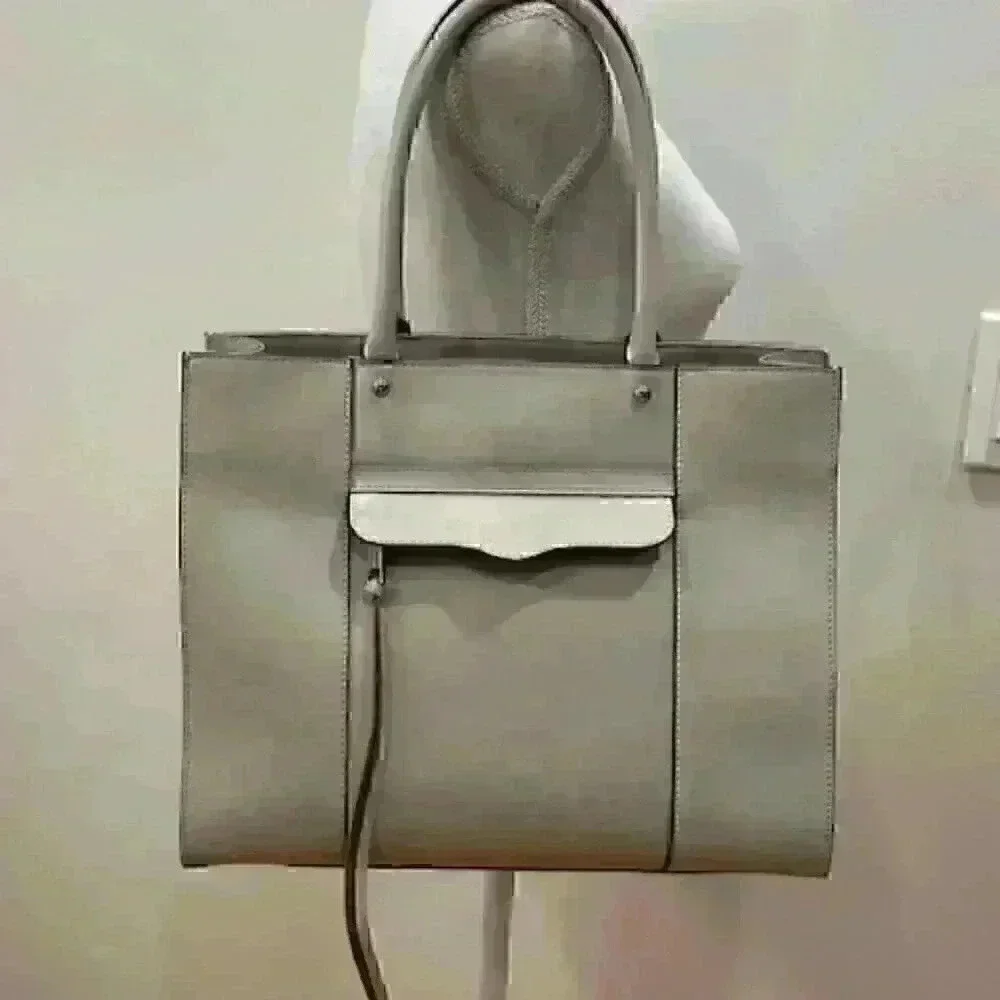 NWOT!  Rebecca Minkoff Large Taupe MAB Tote - Saffiano Leather PRISTINE!